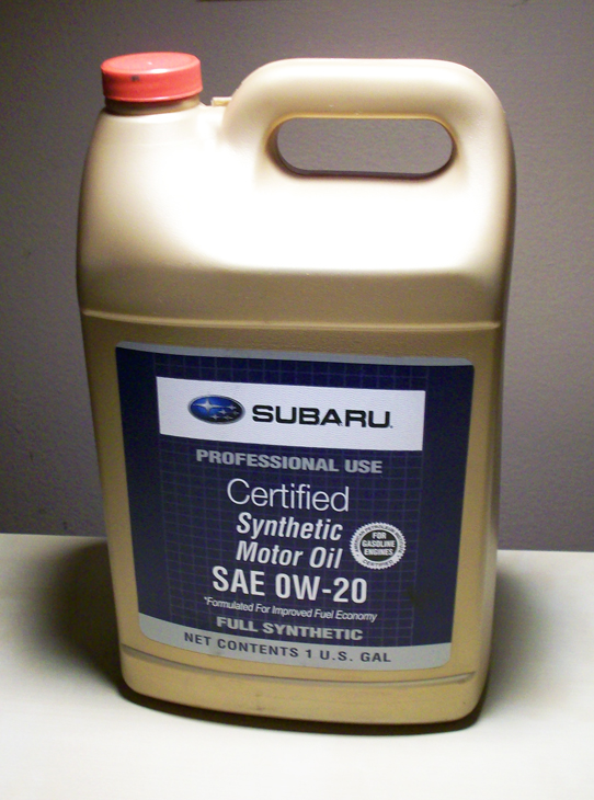 Genuine SUBARU Synthetic Motor Oil SAE 0W20 Gallon Container (4 Qt